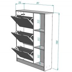 Обувница W38 в Ханты-Мансийске - hanty-mansiysk.mebel24.online | фото 2