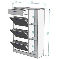 Обувница W41 в Ханты-Мансийске - hanty-mansiysk.mebel24.online | фото 2