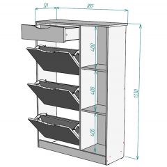 Обувница W42 в Ханты-Мансийске - hanty-mansiysk.mebel24.online | фото 2