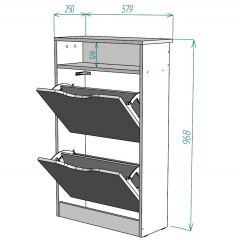 Обувница W6 в Ханты-Мансийске - hanty-mansiysk.mebel24.online | фото 2