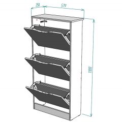 Обувница W8 в Ханты-Мансийске - hanty-mansiysk.mebel24.online | фото 2