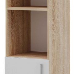 Пенал ПКС-8 Дуб сонома/Белый глянец в Ханты-Мансийске - hanty-mansiysk.mebel24.online | фото