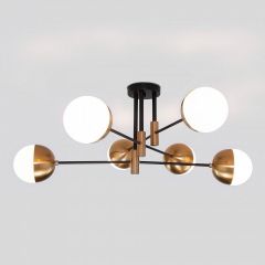 Потолочная люстра Eurosvet Nuvola 70129/6 латунь в Ханты-Мансийске - hanty-mansiysk.mebel24.online | фото 2