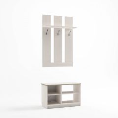 Прихожая Дуэт (Бодега белая) в Ханты-Мансийске - hanty-mansiysk.mebel24.online | фото 2