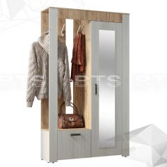 Прихожая Франк (Крафт/Ясень белый) в Ханты-Мансийске - hanty-mansiysk.mebel24.online | фото 3