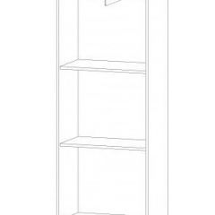 ИНФИНИТИ Шкаф-пенал (дуб вотан/белый) в Ханты-Мансийске - hanty-mansiysk.mebel24.online | фото