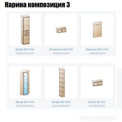 Прихожая Карина (модульная) в Ханты-Мансийске - hanty-mansiysk.mebel24.online | фото 8