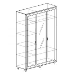 Шкаф 3-дверный с зеркалом №361 Афины в Ханты-Мансийске - hanty-mansiysk.mebel24.online | фото 2