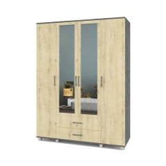 ЕВА Шкаф 4-х дверный Е43 в Ханты-Мансийске - hanty-mansiysk.mebel24.online | фото 7