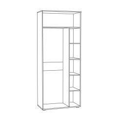 Шкаф для одежды 1751 Бьянка в Ханты-Мансийске - hanty-mansiysk.mebel24.online | фото 2