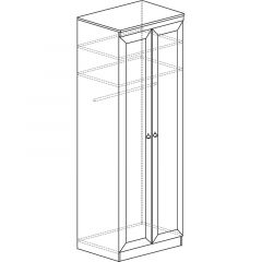 Шкаф для одежды №609 Инна Денвер темный в Ханты-Мансийске - hanty-mansiysk.mebel24.online | фото 3