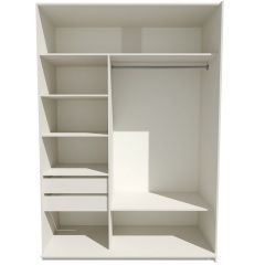 Шкаф-купе 1400 серии SOFT D6+D4+B2+PL2 (2 ящика+1штанга+1 полка) профиль «Капучино» в Ханты-Мансийске - hanty-mansiysk.mebel24.online | фото 2