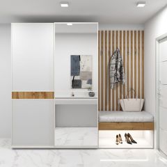 Шкаф-купе 1400 серии SOFT D6+D4+B2+PL2 (2 ящика+1штанга+1 полка) профиль «Капучино» в Ханты-Мансийске - hanty-mansiysk.mebel24.online | фото 5