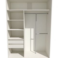 Шкаф-купе 1600 серии SOFT D8+D2+B2+PL4 (2 ящика+F обр.штанга) профиль «Капучино» в Ханты-Мансийске - hanty-mansiysk.mebel24.online | фото 3