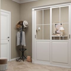 Шкаф-купе 1700 серии NEW CLASSIC K4+K4+B2+PL4 (2 ящика+F обр. штанга) профиль «Капучино» в Ханты-Мансийске - hanty-mansiysk.mebel24.online | фото