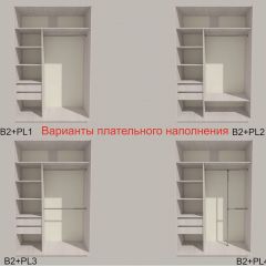 Шкаф-купе 1700 серии SILVER S3+S4+B2+PL4 (2 ящика+F обр.штанга) профиль «Серебро» в Ханты-Мансийске - hanty-mansiysk.mebel24.online | фото 6