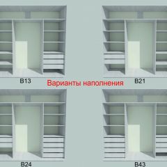 Шкаф-купе 1950 серии SILVER S3+S1+S3Z B22+PL2 (по 2 ящика лев/прав+1штанга+1 полка) профиль «Серебро» в Ханты-Мансийске - hanty-mansiysk.mebel24.online | фото 5