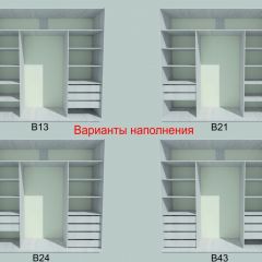 Шкаф-купе 1950 серии SILVER S4+S1+S4 B22+PL4 (по 2 ящика лев/прав+F обр.штанга) профиль «Серебро» в Ханты-Мансийске - hanty-mansiysk.mebel24.online | фото 5