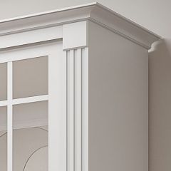 Шкаф-купе 2150 серии NEW CLASSIC K5+K5+K5+B22+PL3 (по 2 ящика лев/прав+1 штанга+1полка) профиль «Капучино» в Ханты-Мансийске - hanty-mansiysk.mebel24.online | фото 4