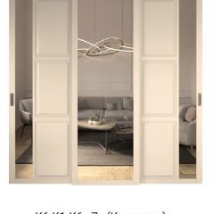 Шкаф-купе 2450 серии NEW CLASSIC K5+K5+K5+B22+PL3 (по 2 ящика лев/прав+1 штанга+1полка) профиль «Капучино» в Ханты-Мансийске - hanty-mansiysk.mebel24.online | фото 15