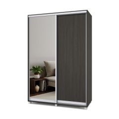 РОЛАНД Шкаф-купе с зеркалом Венге (450*1500) Р452 в Ханты-Мансийске - hanty-mansiysk.mebel24.online | фото 2