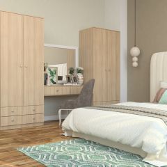 Шкаф Нина (М6) Ясень шимо светлый в Ханты-Мансийске - hanty-mansiysk.mebel24.online | фото