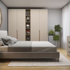 Шкаф СТАНДАРТ С2 2 ящика серия "ГЕСТИЯ" (Бежевый песок/Дуб Небраска натуральный ) 800*520*2300 в Ханты-Мансийске - hanty-mansiysk.mebel24.online | фото 5