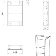 Шкаф-зеркало Мечта 40 Дуб сонома АЙСБЕРГ (DM2317HZ) в Ханты-Мансийске - hanty-mansiysk.mebel24.online | фото 9