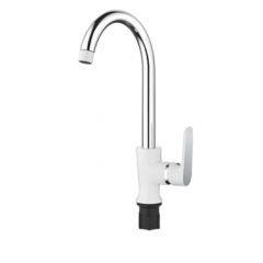 Смеситель для кухни Accoona A4566G (белый) в Ханты-Мансийске - hanty-mansiysk.mebel24.online | фото