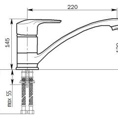 Смеситель MS-004 в Ханты-Мансийске - hanty-mansiysk.mebel24.online | фото 2