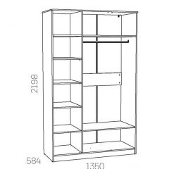 НМ 040.33 Х Шкаф для одежды "Оливия" в Ханты-Мансийске - hanty-mansiysk.mebel24.online | фото 3