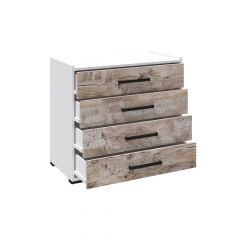 Спальня Соната Комод (Белый/Дуб юкон) в Ханты-Мансийске - hanty-mansiysk.mebel24.online | фото 2
