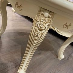 Стол журнальный круглый Мона Лиза (крем) в Ханты-Мансийске - hanty-mansiysk.mebel24.online | фото 5