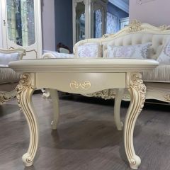 Стол журнальный круглый Мона Лиза (крем) в Ханты-Мансийске - hanty-mansiysk.mebel24.online | фото 3