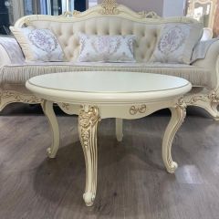 Стол журнальный круглый Мона Лиза (крем) в Ханты-Мансийске - hanty-mansiysk.mebel24.online | фото 4