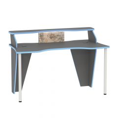 Стол компьютерный 12.61 Индиго в Ханты-Мансийске - hanty-mansiysk.mebel24.online | фото