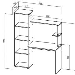 ЮНИОР-2 Стол компьютерный в Ханты-Мансийске - hanty-mansiysk.mebel24.online | фото