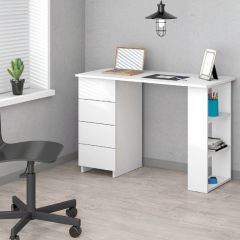 Стол письменный №3 (Белый Текстурный) в Ханты-Мансийске - hanty-mansiysk.mebel24.online | фото