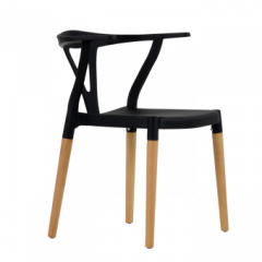 Стул Barneo N-218 Wishbone интерьерный кухонный черный в Ханты-Мансийске - hanty-mansiysk.mebel24.online | фото