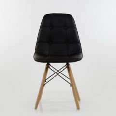 Стул Barneo N-43 Pulsante PU черный в Ханты-Мансийске - hanty-mansiysk.mebel24.online | фото 3