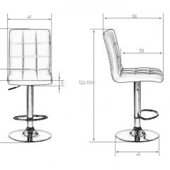 Стул барный DOBRIN KRUGER LM-5009 (черный) в Ханты-Мансийске - hanty-mansiysk.mebel24.online | фото 2