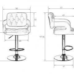 Стул барный DOBRIN TIESTO LM-3460 (черный) в Ханты-Мансийске - hanty-mansiysk.mebel24.online | фото 3