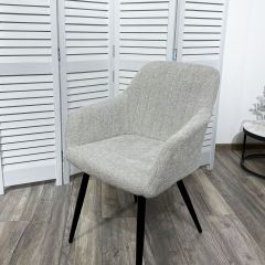 Стул BRANDY WZ2042-19 галечный серый фактурный велюр/ черный каркас М-City в Ханты-Мансийске - hanty-mansiysk.mebel24.online | фото 5