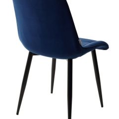 Стул CHIC BLUVEL-86 NAVY BLUE / черный каркас М-City в Ханты-Мансийске - hanty-mansiysk.mebel24.online | фото 3