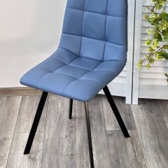 Стул CHILLI-Q SQUARE Oracul 795 Синий, экокожа PU / черный каркас, М-City в Ханты-Мансийске - hanty-mansiysk.mebel24.online | фото 4