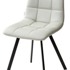 Стул CHILLI SQUARE HK017-03 светло-серый, PU/ черный каркас М-City в Ханты-Мансийске - hanty-mansiysk.mebel24.online | фото
