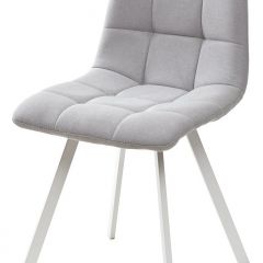 Стул CHILLI SQUARE UF860-02B серо-голубой, ткань/ белый каркас М-City в Ханты-Мансийске - hanty-mansiysk.mebel24.online | фото
