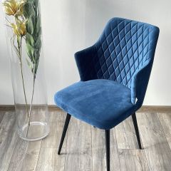 Стул HERMAN 360 град. СИНИЙ #29, велюр / черный каркас М-City в Ханты-Мансийске - hanty-mansiysk.mebel24.online | фото
