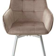 Стул MAVERICK 360 град. поворот. BLUVEL-40 BEIGE/ белый каркас, М-City в Ханты-Мансийске - hanty-mansiysk.mebel24.online | фото 7