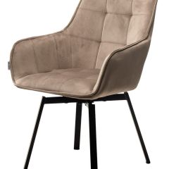 Стул MAVERICK 360 град. поворот. BLUVEL-40 BEIGE/ черный каркас, М-City в Ханты-Мансийске - hanty-mansiysk.mebel24.online | фото 4